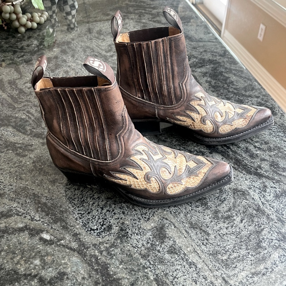 Ankle high cowboy boots